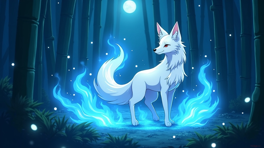 Fantasy kitsune fox spirit